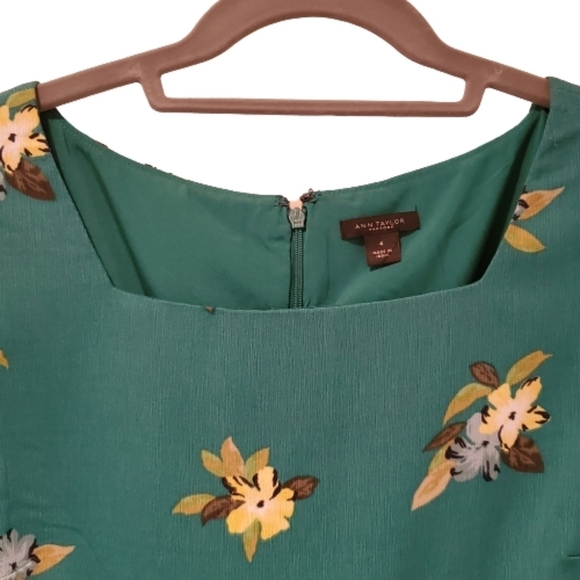 Ann Taylor Factory Floral Square Neck Dress - Picture 4 of 7